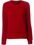 A.p.c. Side Buttoned Knit Jumper - Red