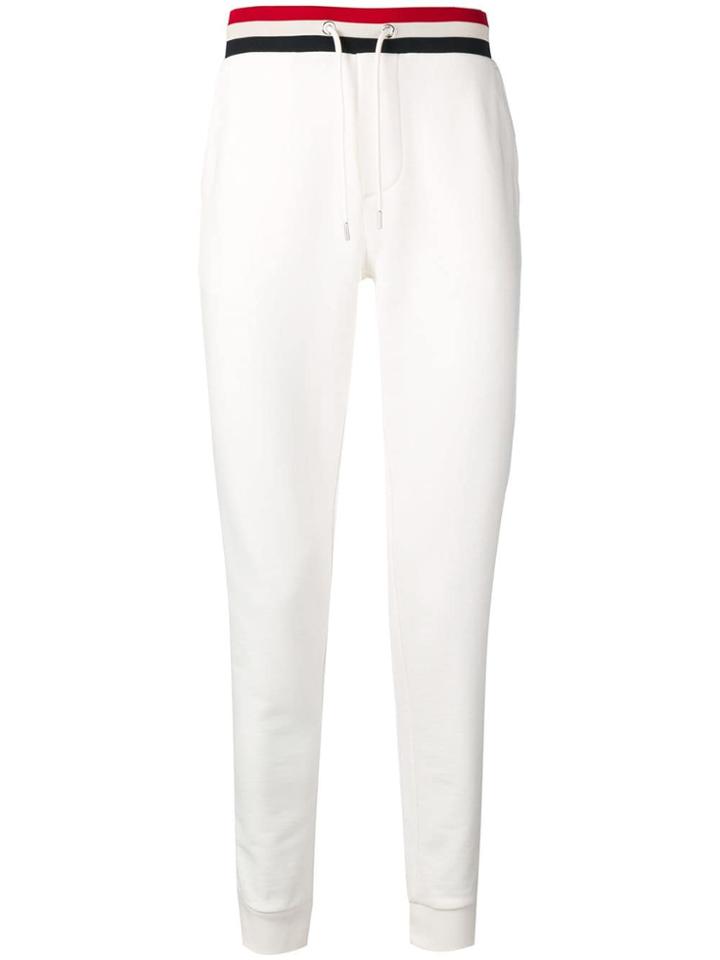 Moncler Striped Waistband Trousers - White