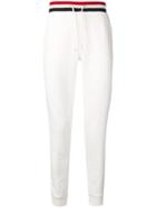 Moncler Striped Waistband Trousers - White