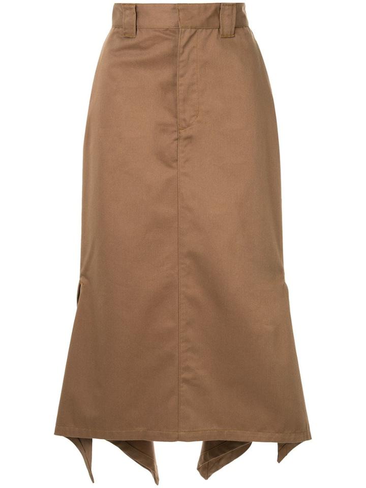 G.v.g.v. Handkerchief Hem Chino Skirt - Brown