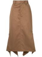 G.v.g.v. Handkerchief Hem Chino Skirt - Brown
