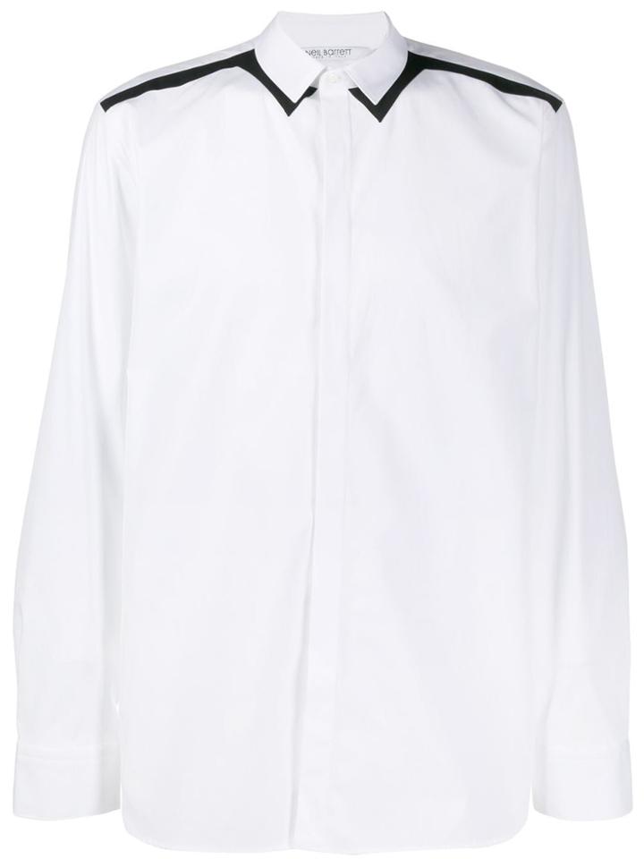 Neil Barrett Contrast Edge Shirt - White