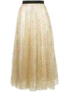 Manoush Sheer Skirt - Gold