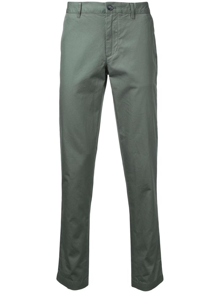 Lacoste - Slim-fit Chino Trousers - Men - Cotton - 30, Green, Cotton