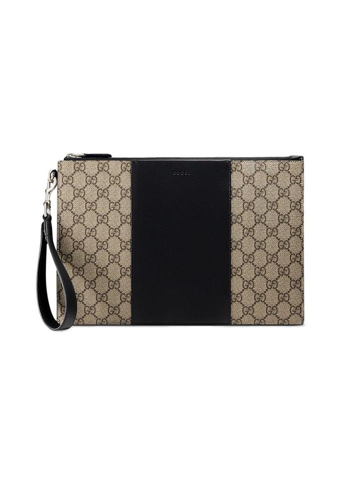 Gucci Gg Supreme Pouch - Neutrals