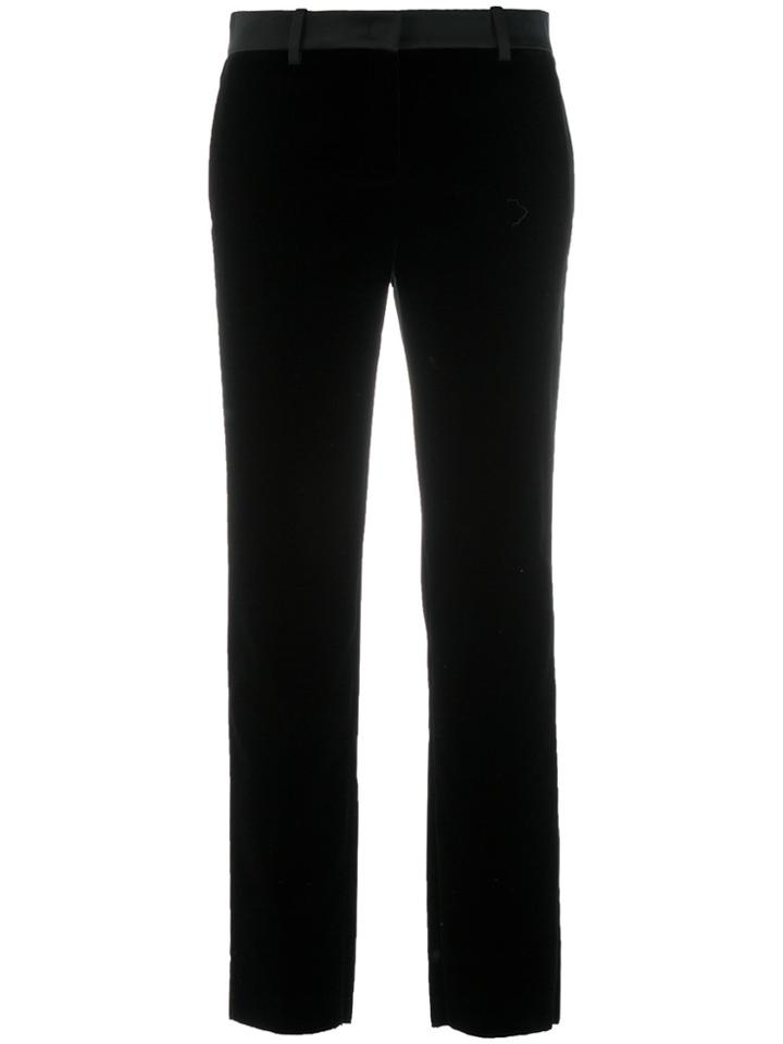 Roberto Cavalli Velvet Slim Fit Trousers - Black