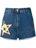 Moschino Short Denim Shorts - Blue