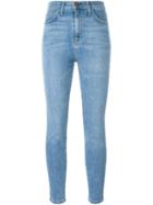 Current/elliott Stonewashed Skinny Jeans, Women's, Size: 30, Blue, Cotton/polyester/spandex/elastane