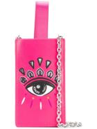 Kenzo Embroidered Iphone Crossbody Case - Pink & Purple