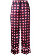 Fendi Heart Print Pyjama Trousers - Blue