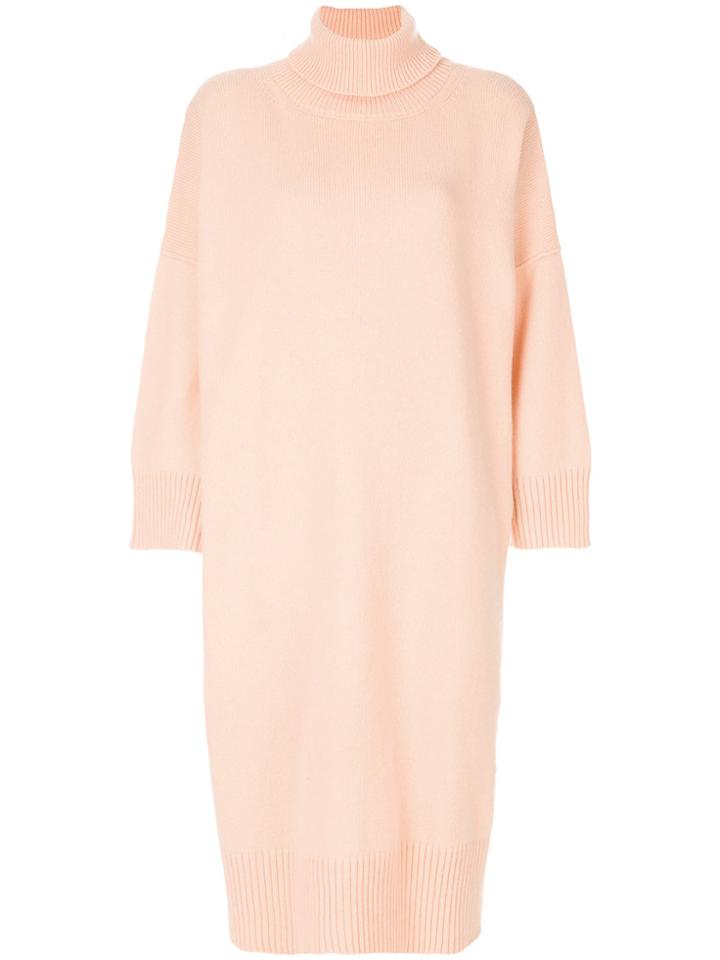 Ter Et Bantine Roll Neck Knit Dress - Nude & Neutrals