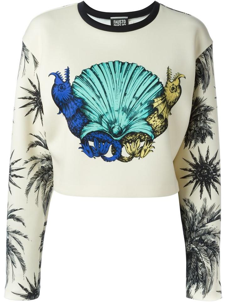 Fausto Puglisi Shell Print Sweatshirt