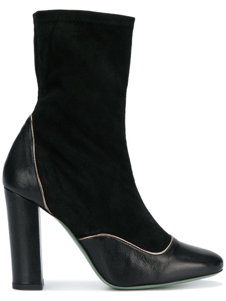 Paola D'arcano Paola D'arcano D78n1 Nero Leather/fur/exotic