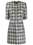 Dolce & Gabbana Tweed Short Dress - Grey