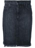Nobody Denim Fray Skirt, Women's, Size: 26, Black, Cotton
