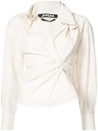 Jacquemus Gathered Side Shirt - Nude & Neutrals