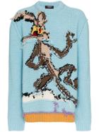 Calvin Klein 205w39nyc Looney Tunes Reverse Intarsia Knit Wool Sweater
