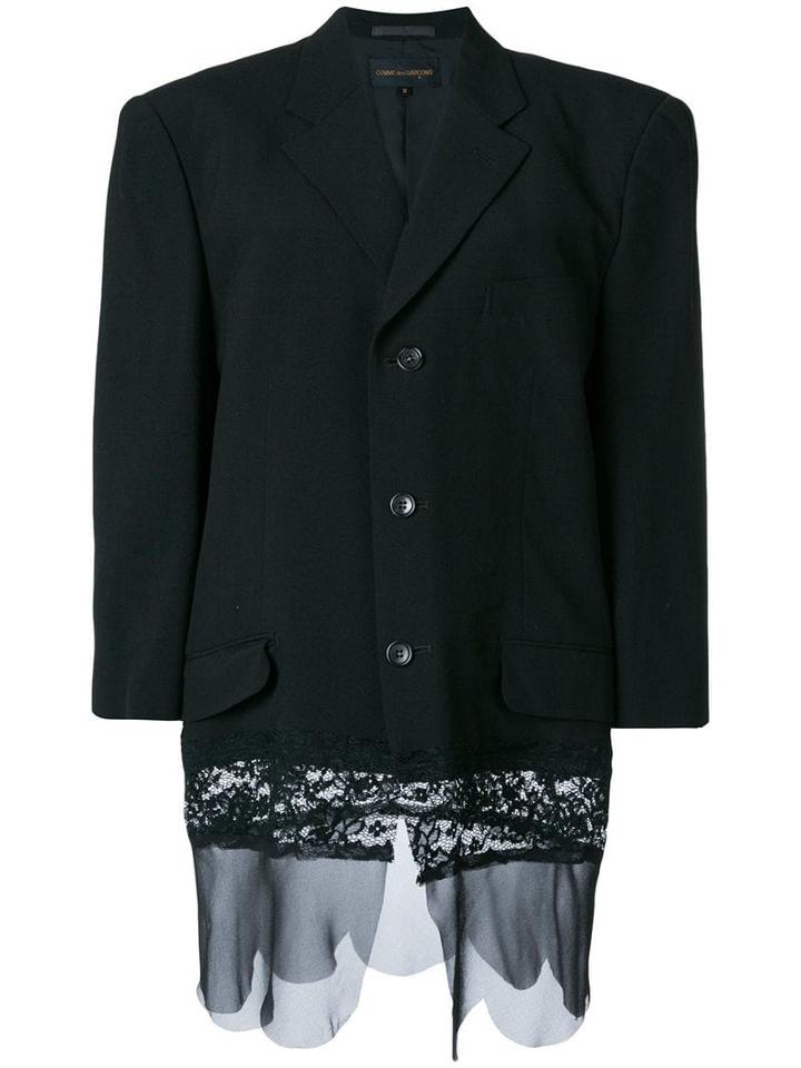 Comme Des Garçons Pre-owned Buttoned Blazer - Black