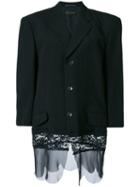 Comme Des Garçons Pre-owned Buttoned Blazer - Black