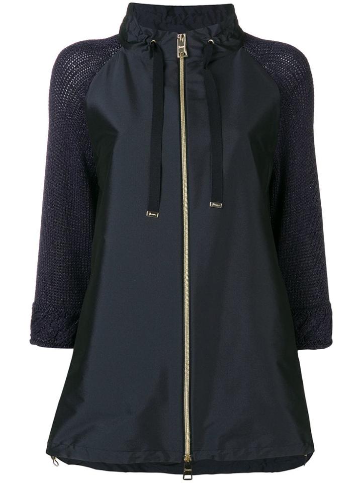 Herno Zip-up Parka Coat - Blue