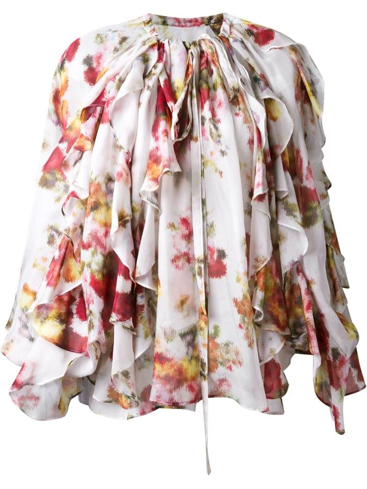 Dress Camp Ruffled Floral Blouse