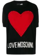 Love Moschino Hear Knit Jumper - Black