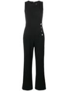 Dkny Side Button Jumpsuit - Black