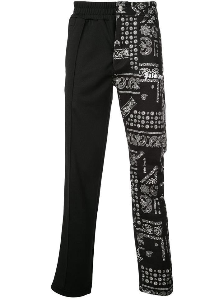 Palm Angels Patchwork Printed Trousers - Black