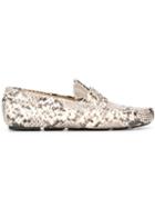 Roberto Cavalli Snakeskin Effect Loafers