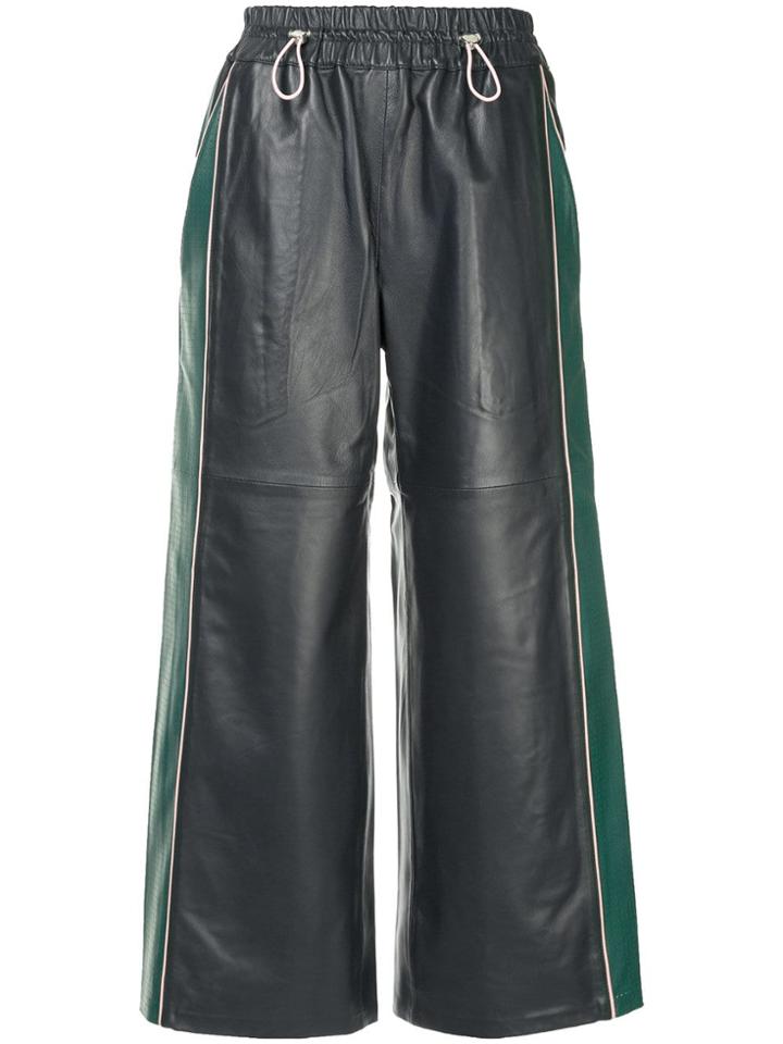 Mira Mikati Wide Cropped Trousers - Blue