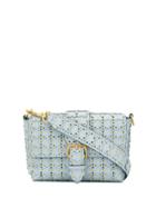 Red Valentino Red(v) Flower Appliqué Shoulder Bag - Blue