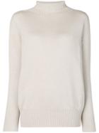 's Max Mara Turtle-neck Fitted Sweater - Nude & Neutrals