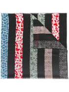 Sonia Rykiel Printed Wool Scarf, Women's, Black, Wool