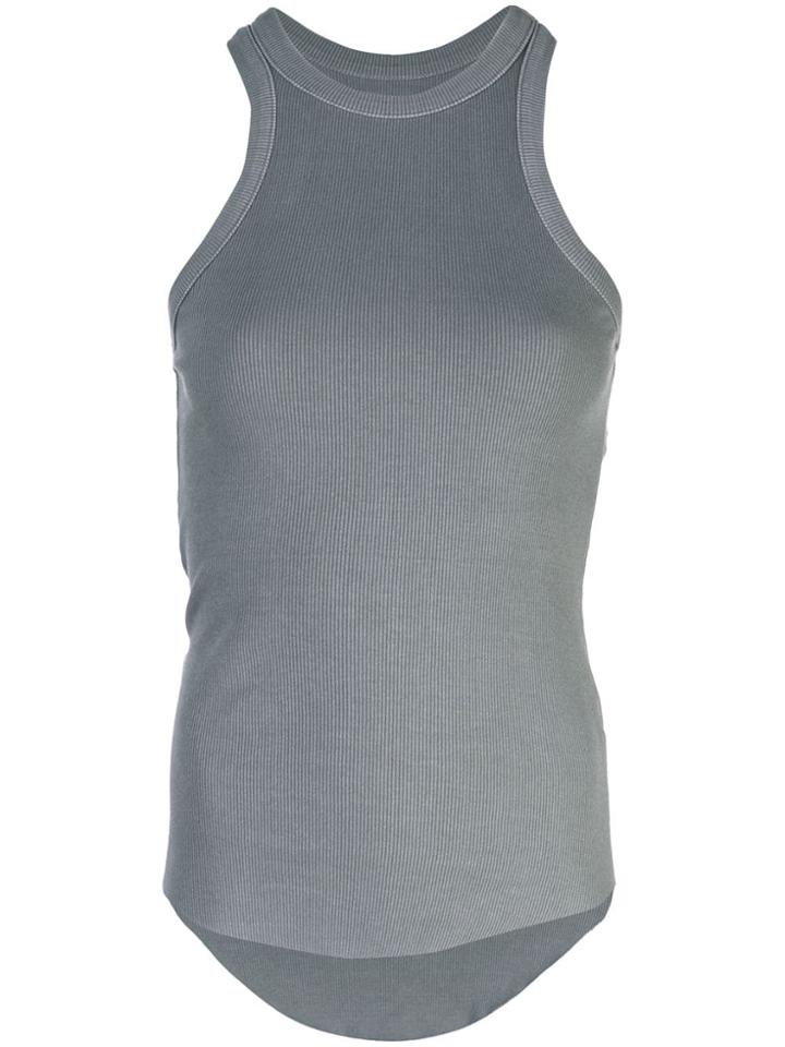 Nsf Ribbed Racerback Tank Top - Green