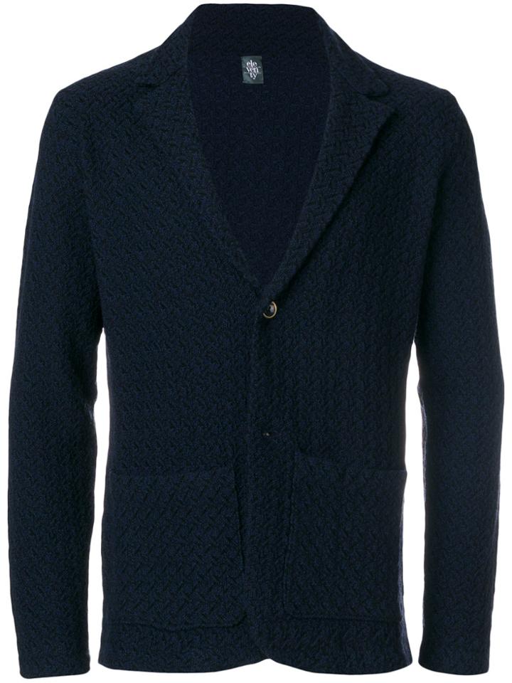 Eleventy Textured Blazer - Blue