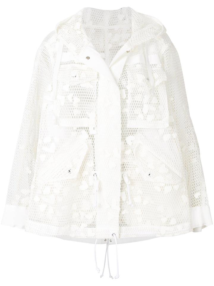 Sacai Netted Jacket - White
