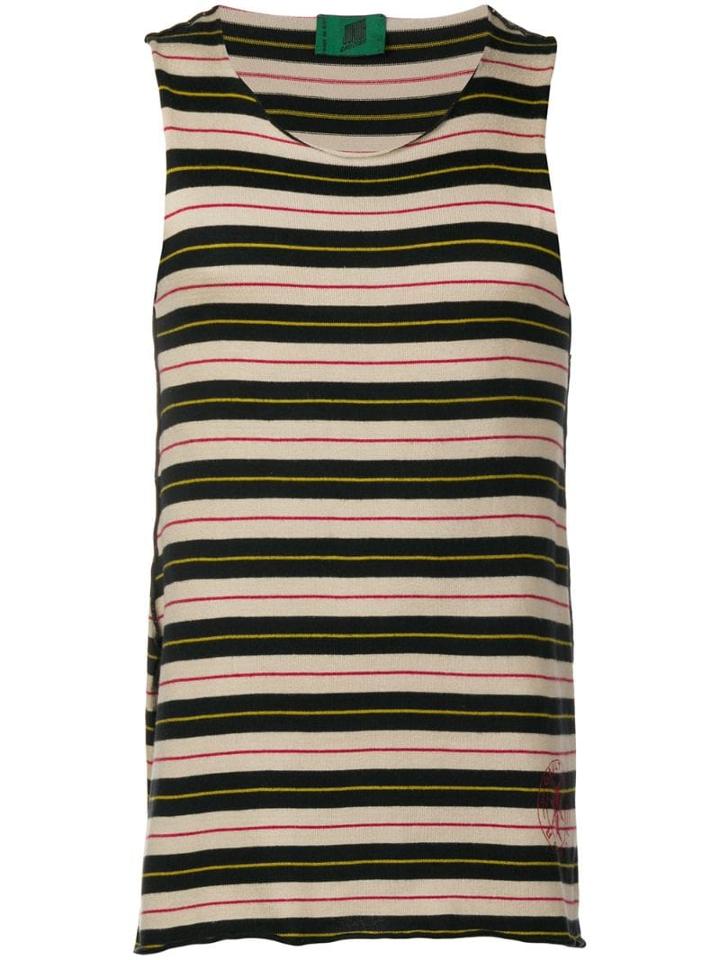 Jean Paul Gaultier Pre-owned 1990's Junior Striped Tank - Neutrals