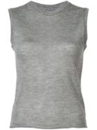 The Elder Statesman - Royal Muscle Knitted Top - Women - Silk/cashmere - M, Grey, Silk/cashmere