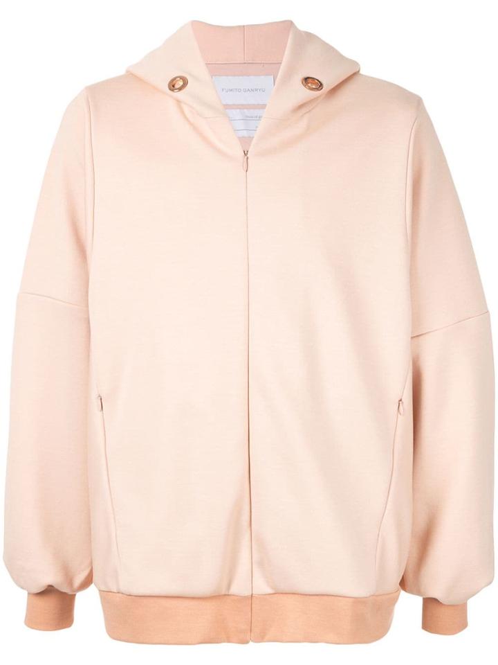 Fumito Ganryu Baggy Front Zip Hoodie - Pink