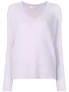 Marc Jacobs V-neck Textured Sweater - Pink & Purple