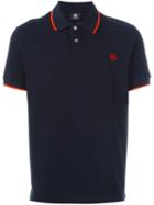 Ps By Paul Smith Embroidered Logo Polo Shirt, Men's, Size: Medium, Blue, Cotton