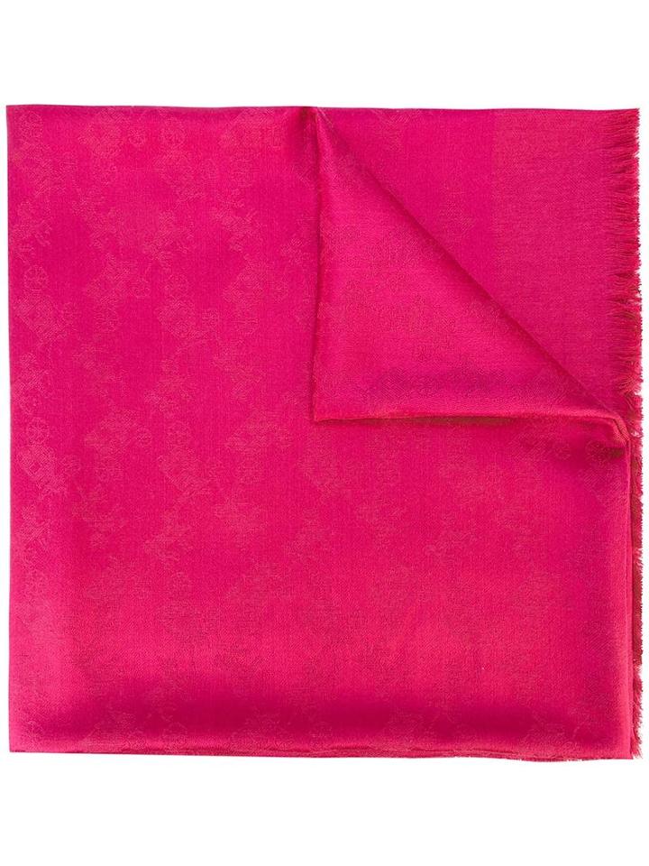 Coach Jacquard Scarf, Women's, Silk/wool