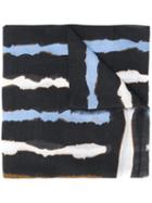 Cavalli Class Stripe-print Scarf - Blue