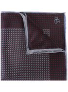 Canali Printed Pocket Handkerchief, Men's, Grey, Silk
