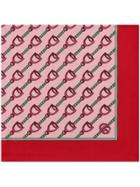 Gucci Scarf With Stirrups Print - Pink