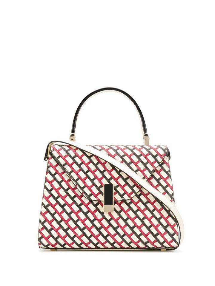 Valextra Abstract Printed Tote - Neutrals