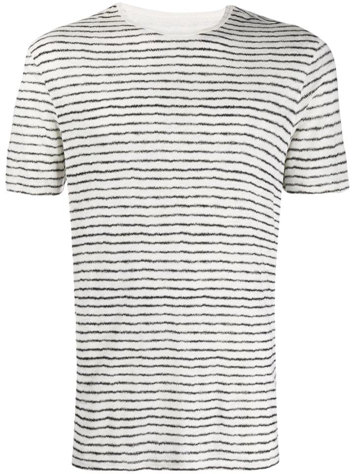 John Varvatos Striped T-shirt - White