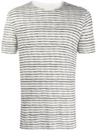 John Varvatos Striped T-shirt - White