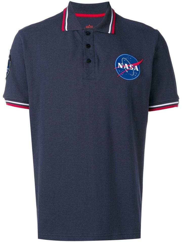Alpha Industries Nasa Polo Shirt - Blue