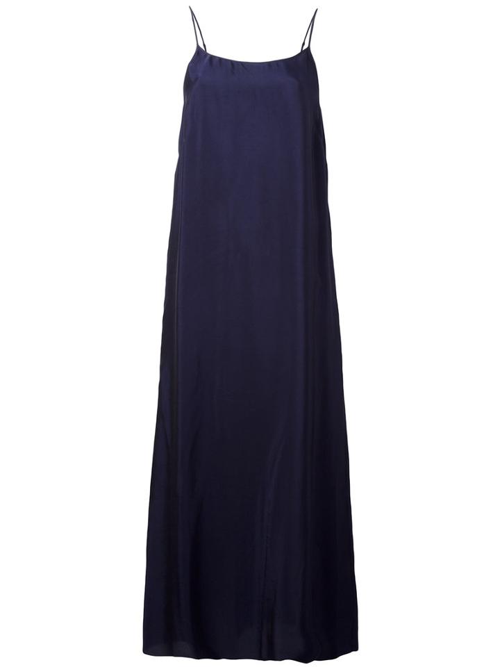 Uma Wang - Spaghetti Strap Midi Dress - Women - Cupro/viscose - M, Pink/purple, Cupro/viscose